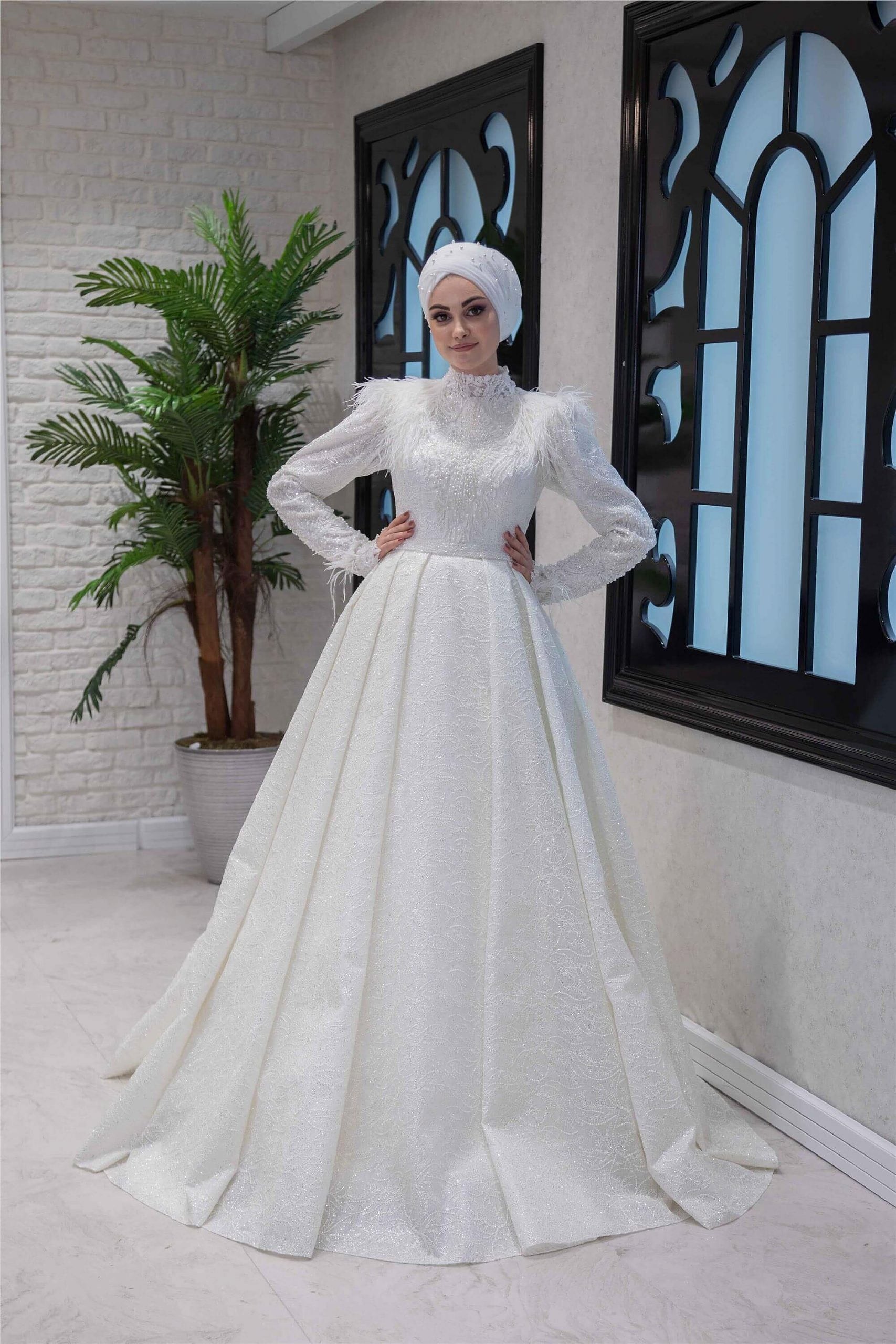 Helen Tesettür Gelinlik Modelleri