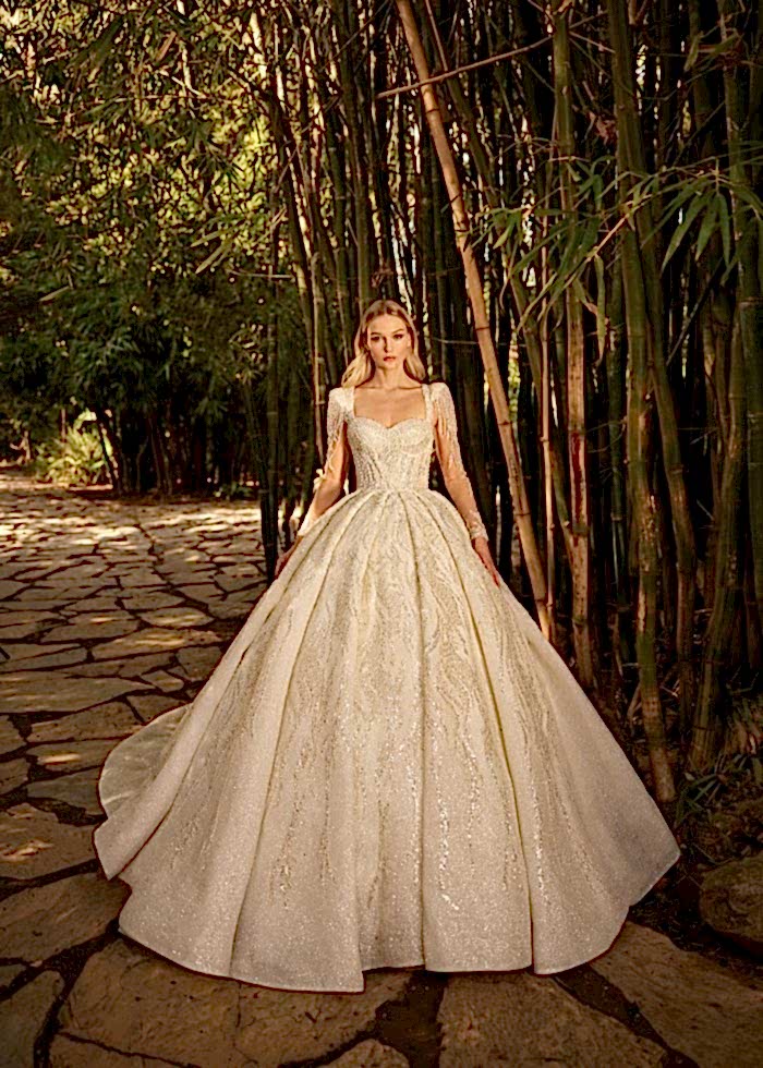 Pul İşlemeli A Kesim Gelinlik