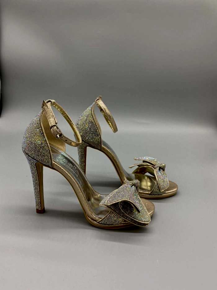 Alternative view of Gold Taşlı Fiyonk Ayakkabı