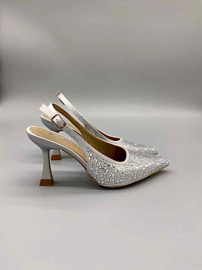Alternative view of Gümüş Işıltılı Taşlı Ayakkabı