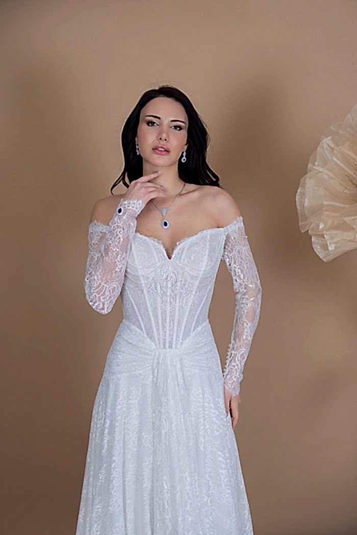 Lez Dantel Balık Gelinlik