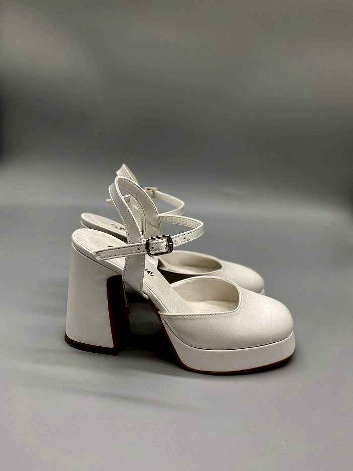 Alternative view of Saten Topuklu Gelin Ayakkabısı
