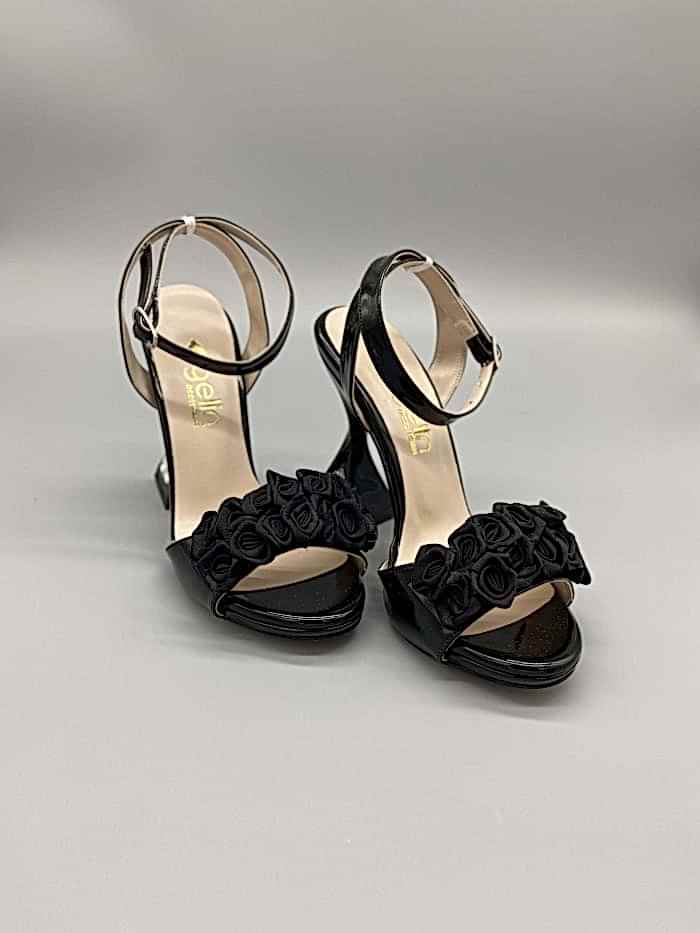Alternative view of Siyah Topuğu Taş Detaylı Bant Gül Ayakkabı