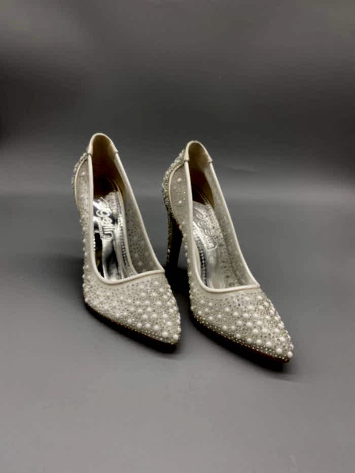Yoğun İnci Gelin Ayakkabısı